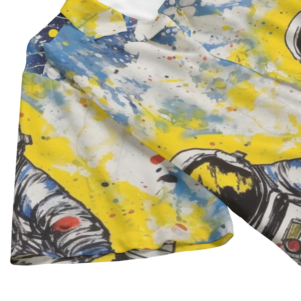 Galaxy Astronaut Hawaiian Shirt All-Over Print Men's Hawaiian Rayon Shirt