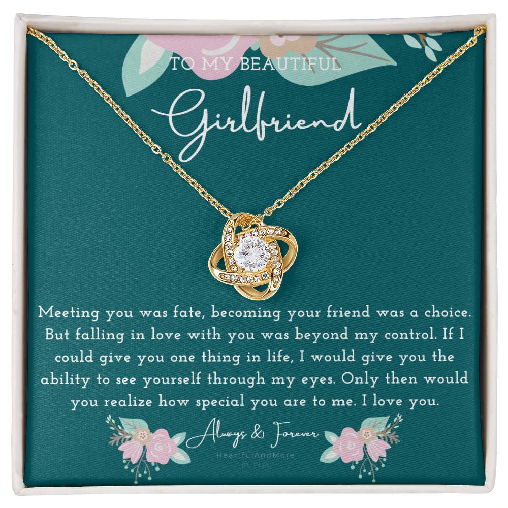 To My Girlfriend Necklace, Necklace for Girlfriend, Birthday Gift for Girlfriend, Valentine Gift for Girlfriend, Girlfriend Gifts