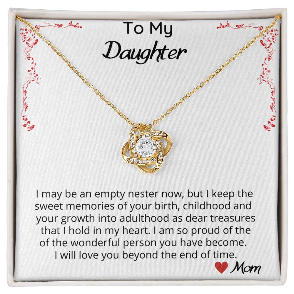 I May Be An Empty Nester - Love Knot Necklace