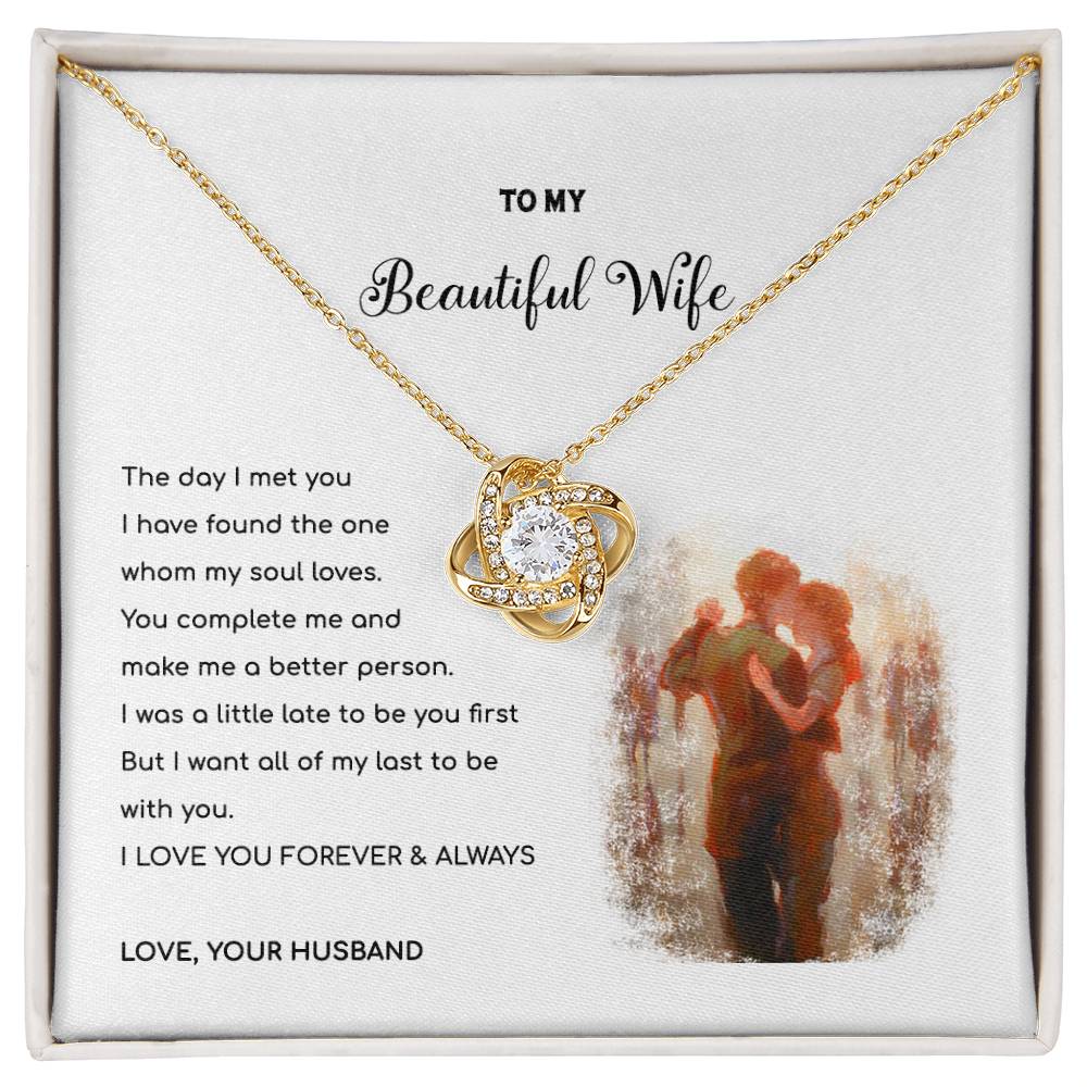 YOU ARE MY LAST - Love Knot Necklace