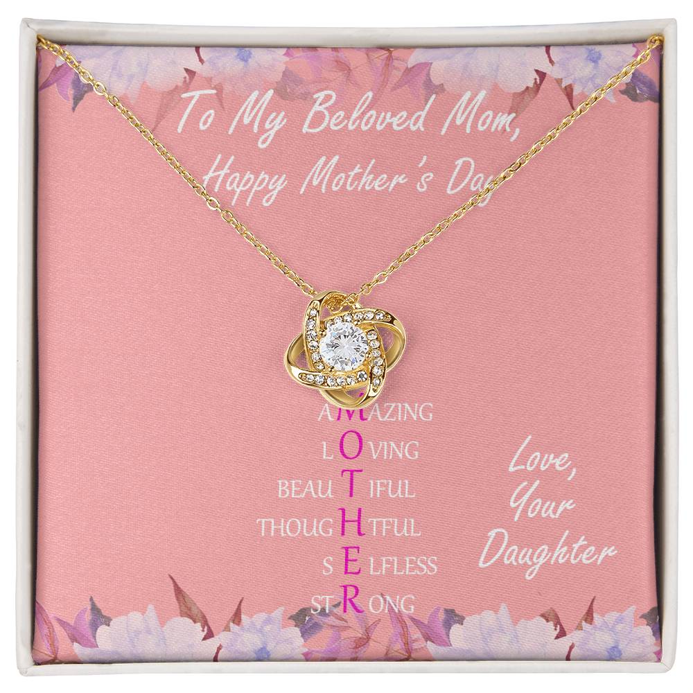 "Mother" - Precious Mother's Day Gift Necklace - Gift For Mother On The Mother’s Day, Women’s Day, Thank You Gift