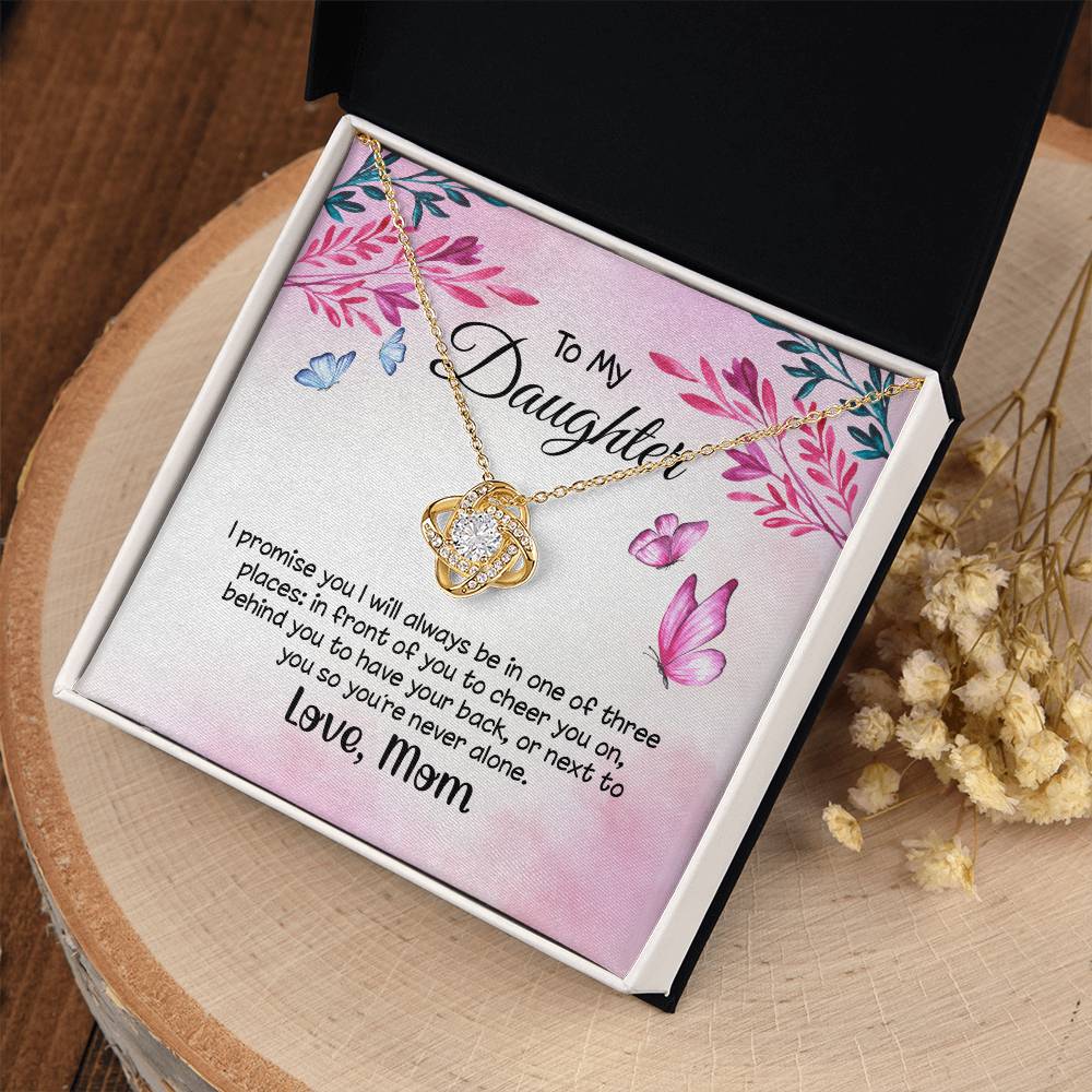 To My Daughter Necklace - Always Supporting You on Your Special Day