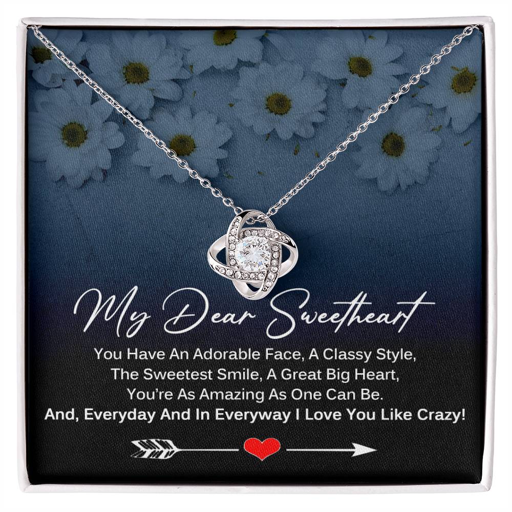 My Dear SweetHeart Necklace - I Love You Like Crazy