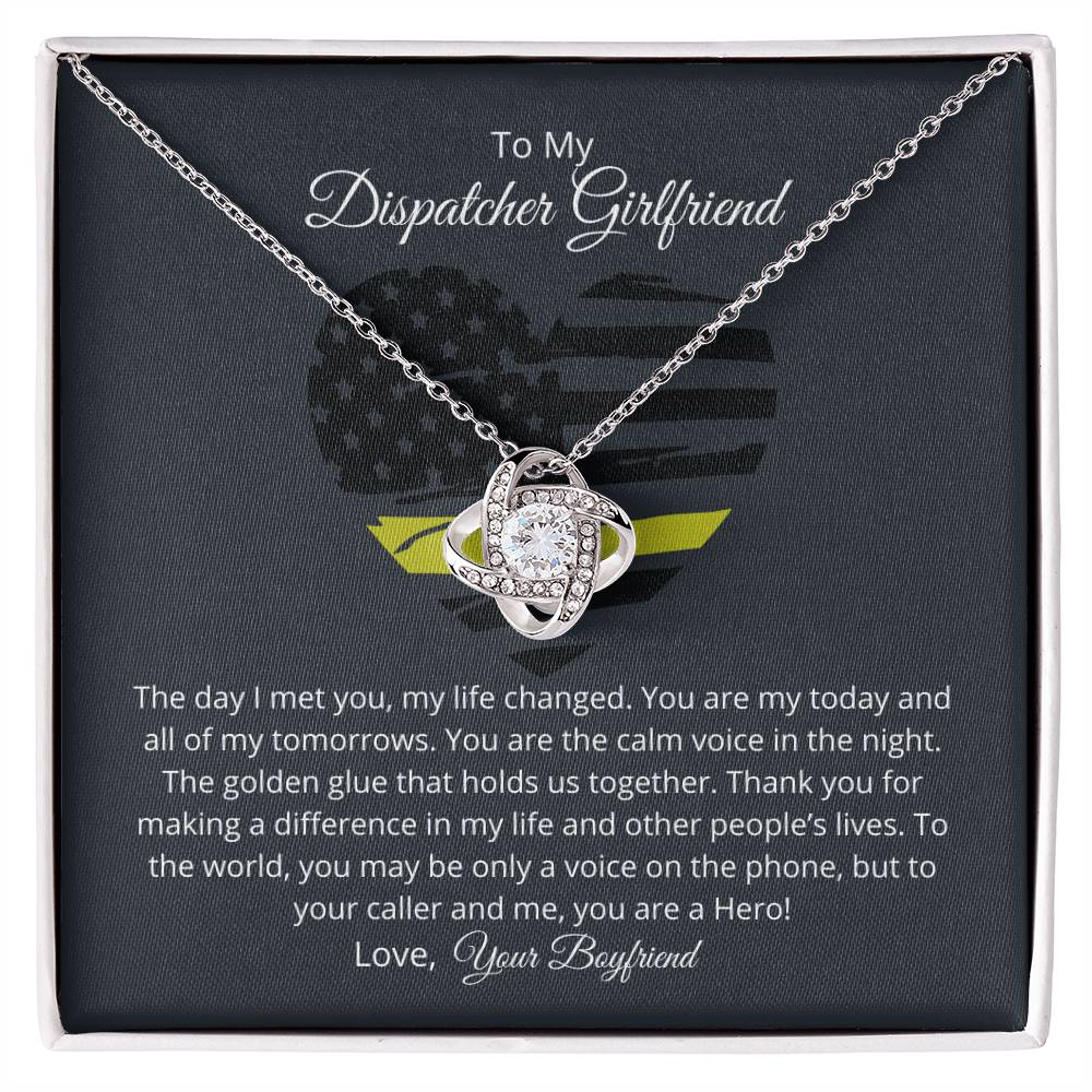 Dispatcher Girlfriend Love Necklace – Thank you for changing my life with your love - Wedding Anniversary