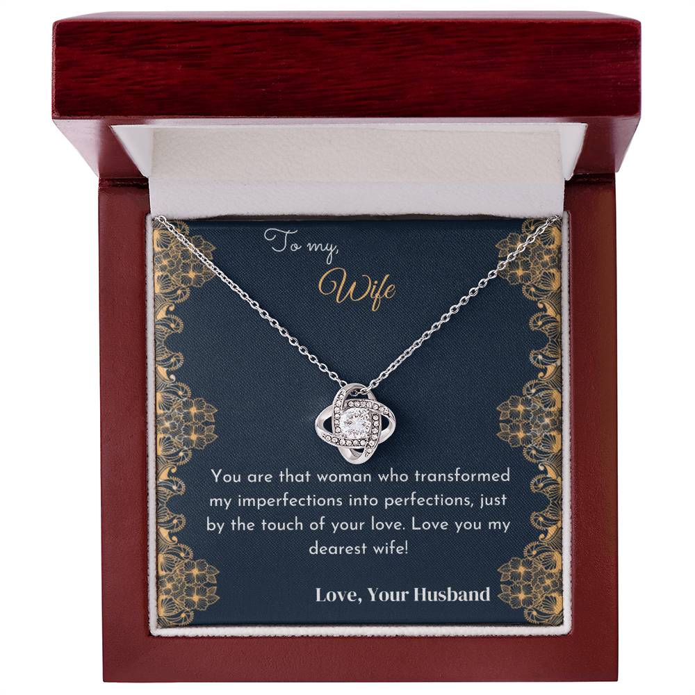 Lovely WIFE Necklace From Your Loving Husband – Transformed by Your Love on Anniversary