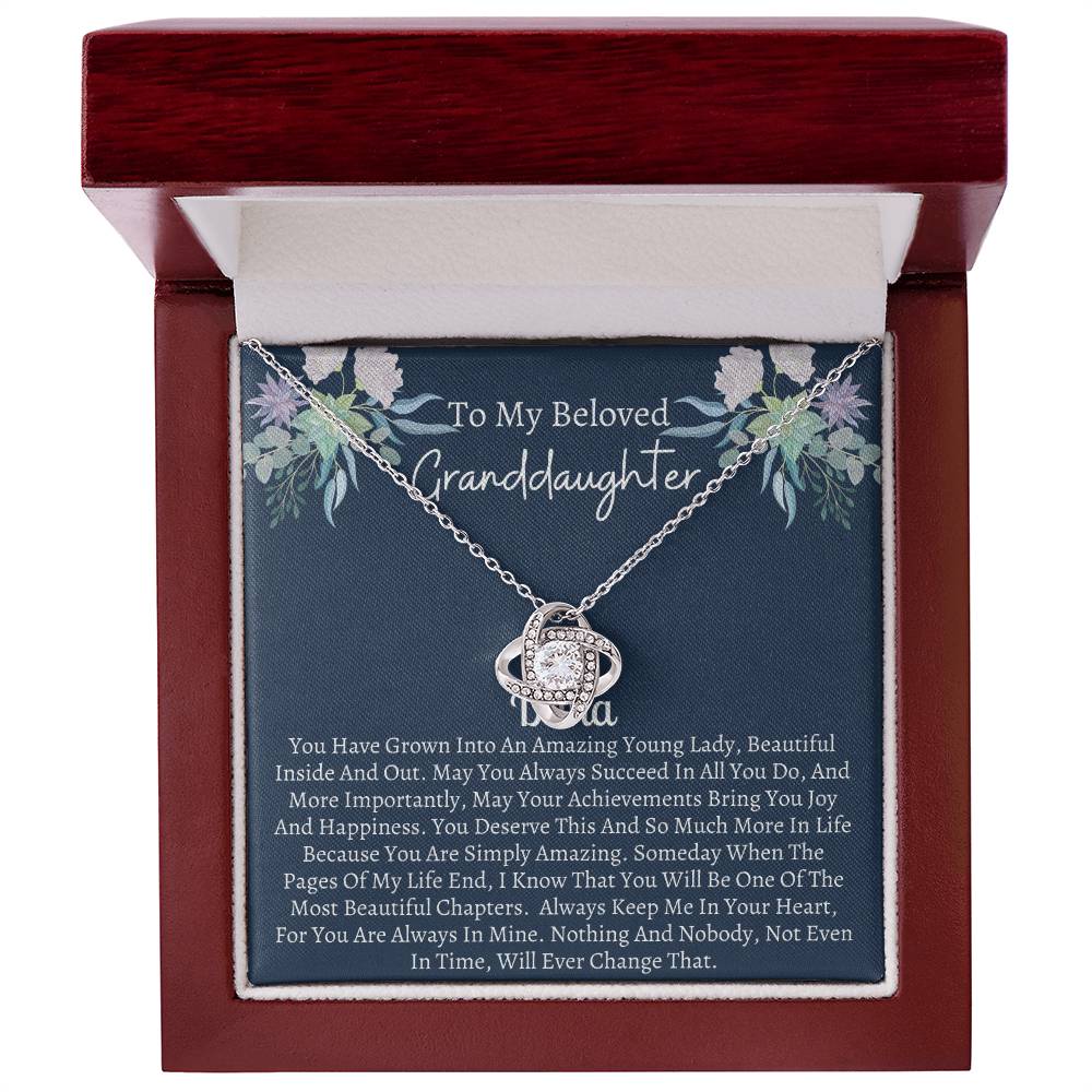 Necklace to Beloved Granddaughter– Wishing you joy, success, and endless love - Birthday