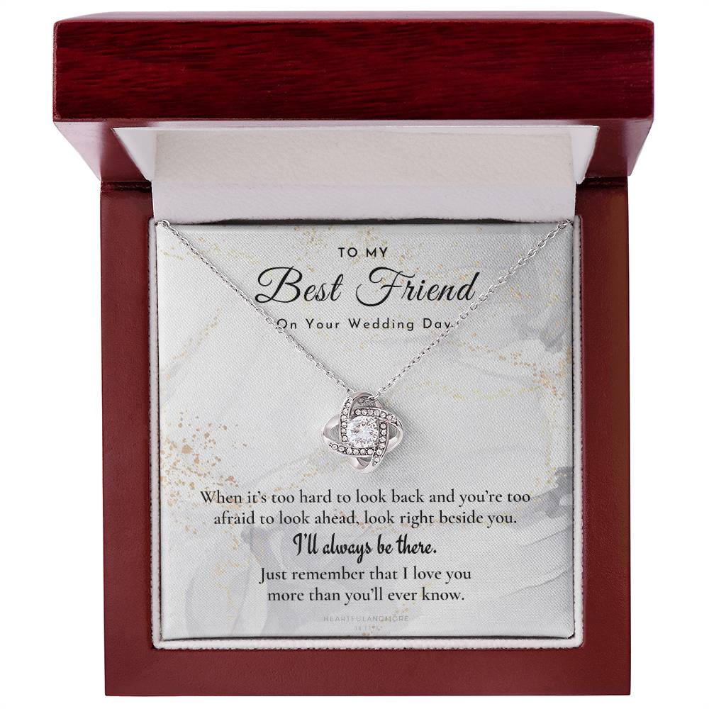 Best Friend Gift on Her Wedding Day, Best Friend to Bride Necklace, Best Friend Gift to Bride, Bride Gift From Maid of Honor, to My Best Friend