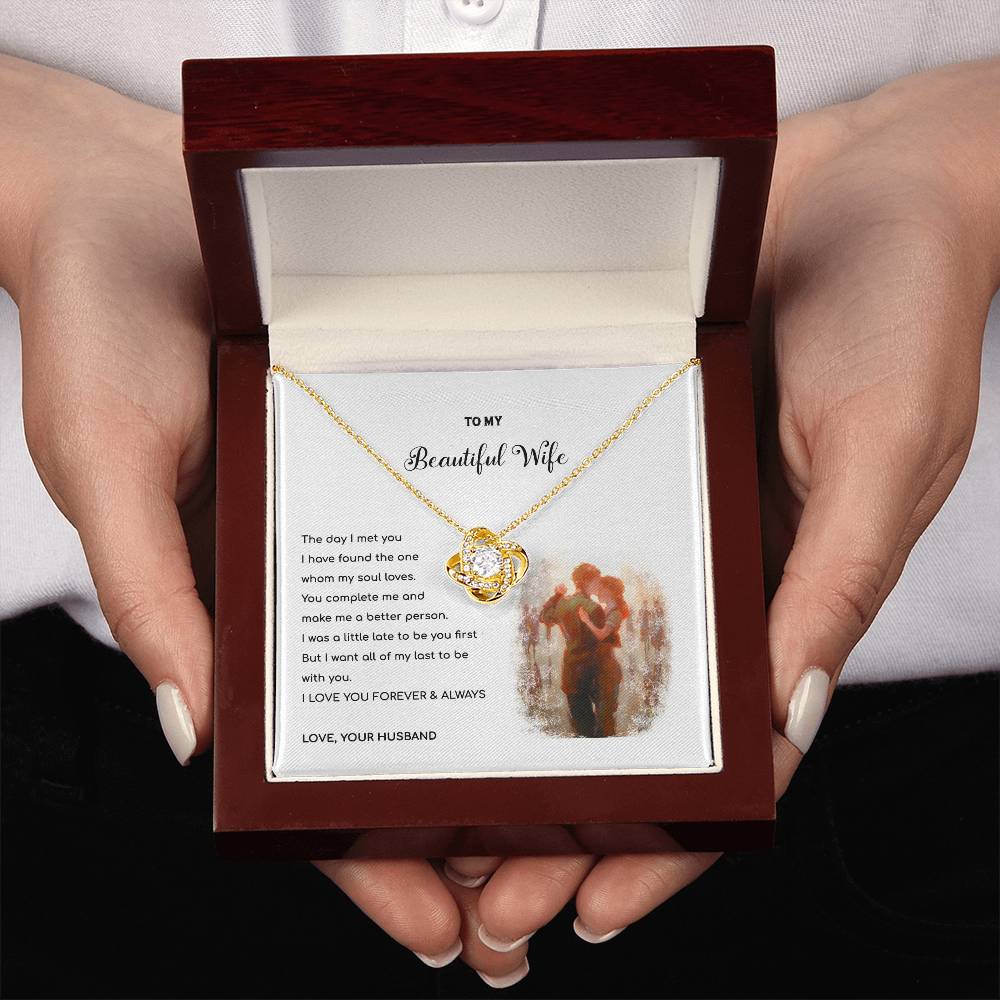 YOU ARE MY LAST - Love Knot Necklace