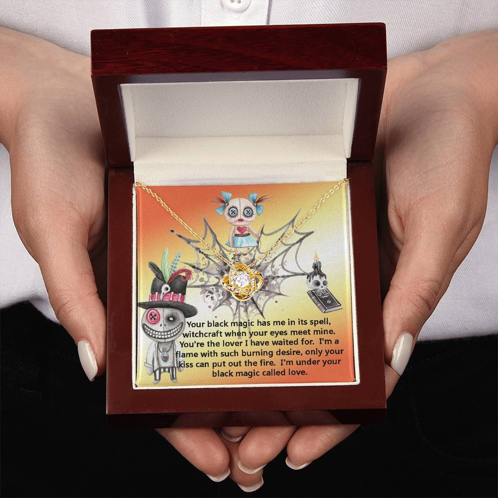 Girlfriend Necklace Goth Black Magic Gift, Halloween, I'm in Love with You, Voodoo Spell