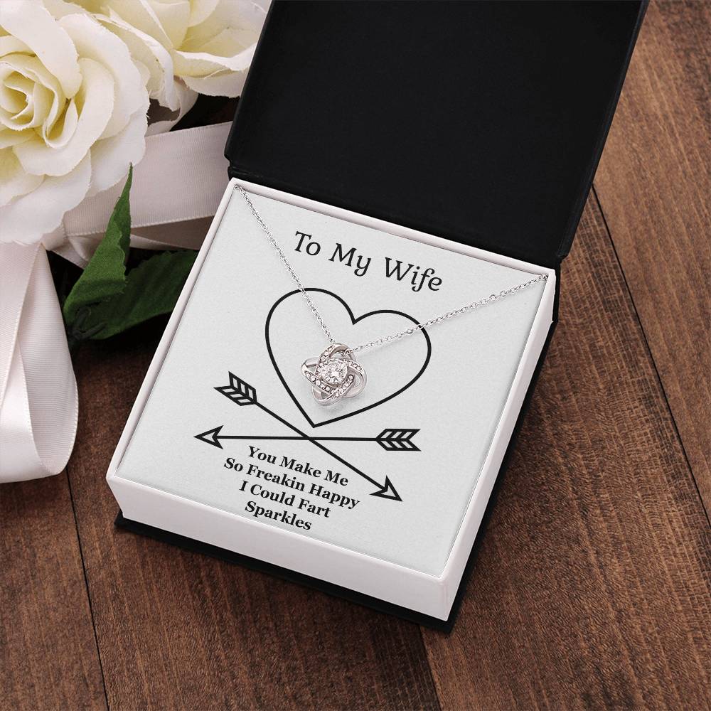 Jewelry Gift For Wife,The Love Knot Necklace, Anniversary Gift From Husband