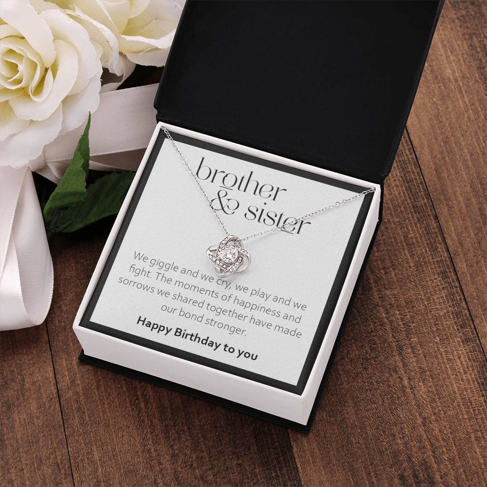 Birthday Gift for Sister from Brother - 925 Sterling Silver Pendant