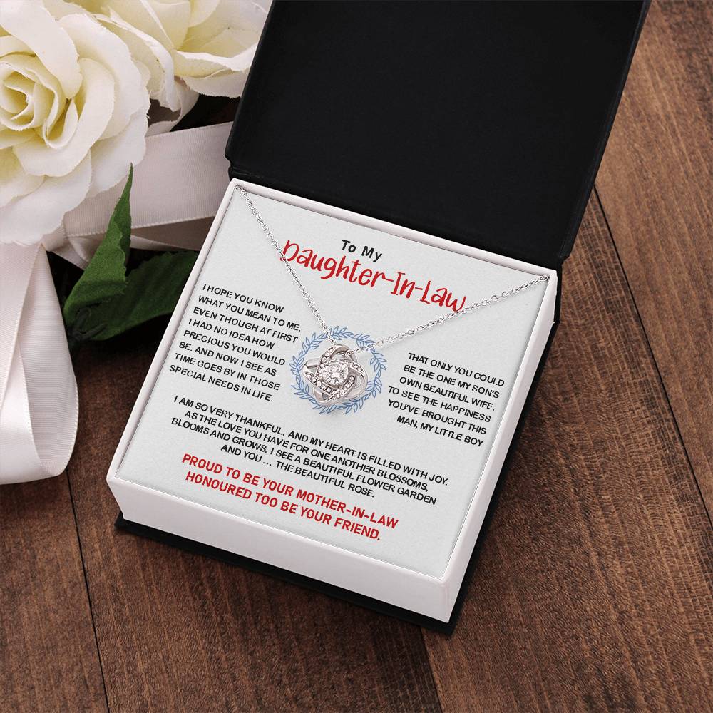 To My Daughter-in-Law | Love Knot Necklaceđź’“