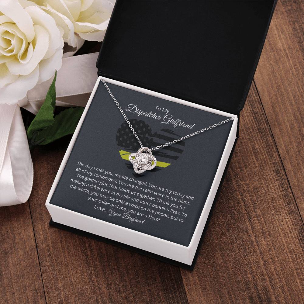 Dispatcher Girlfriend Love Necklace – Thank you for changing my life with your love - Wedding Anniversary