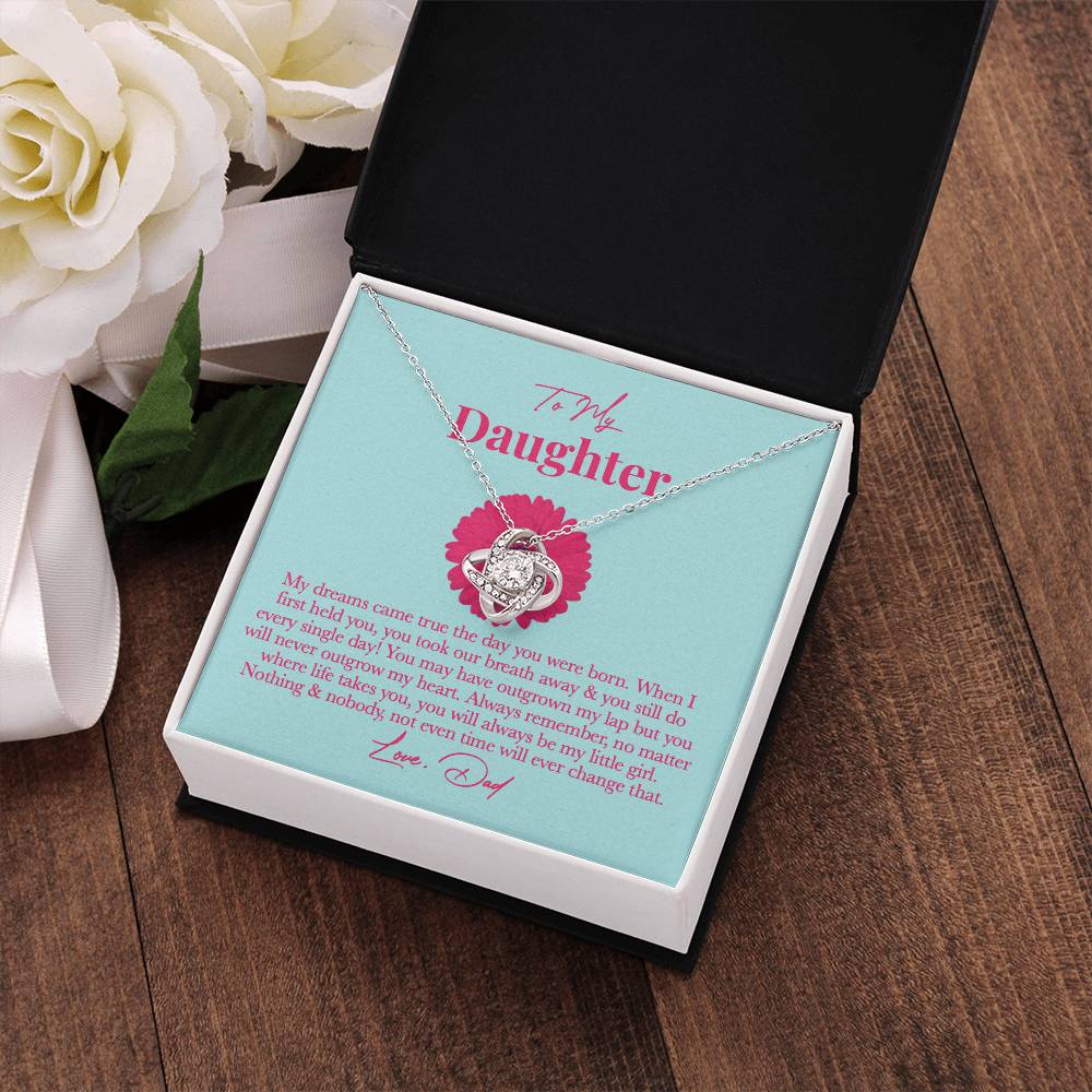 Dad Daughter Necklace - Always Remember, You’re My Little Girl on New Year’s Eve