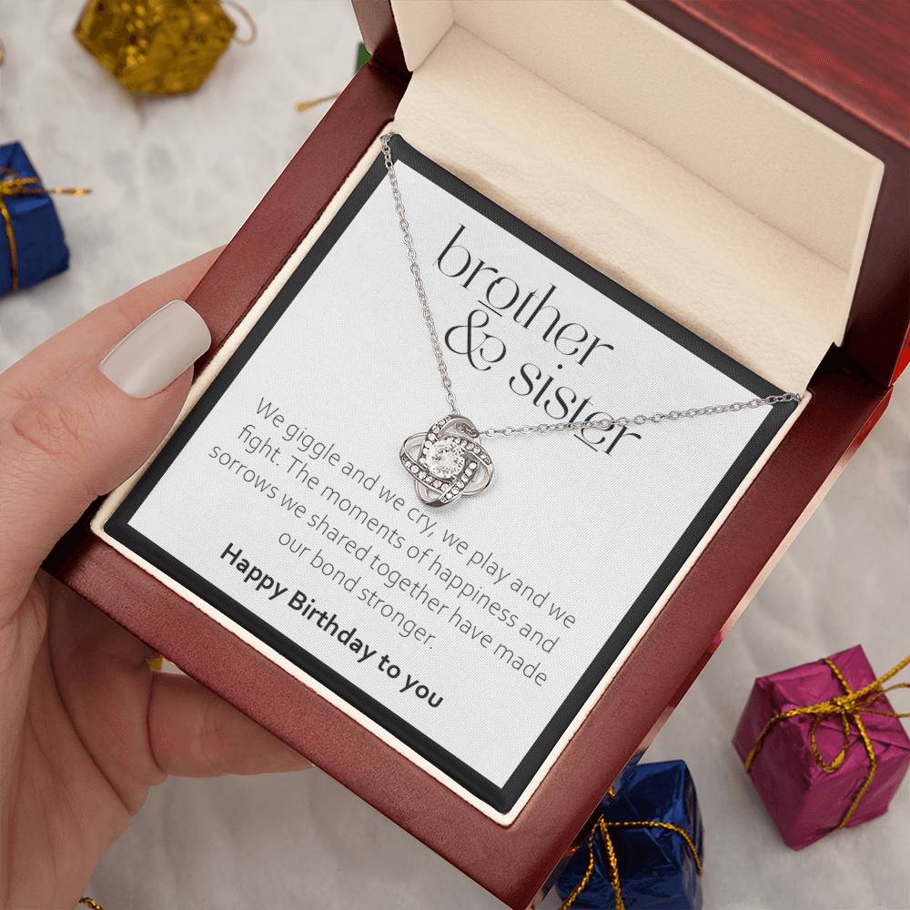 Birthday Gift for Sister from Brother - 925 Sterling Silver Pendant