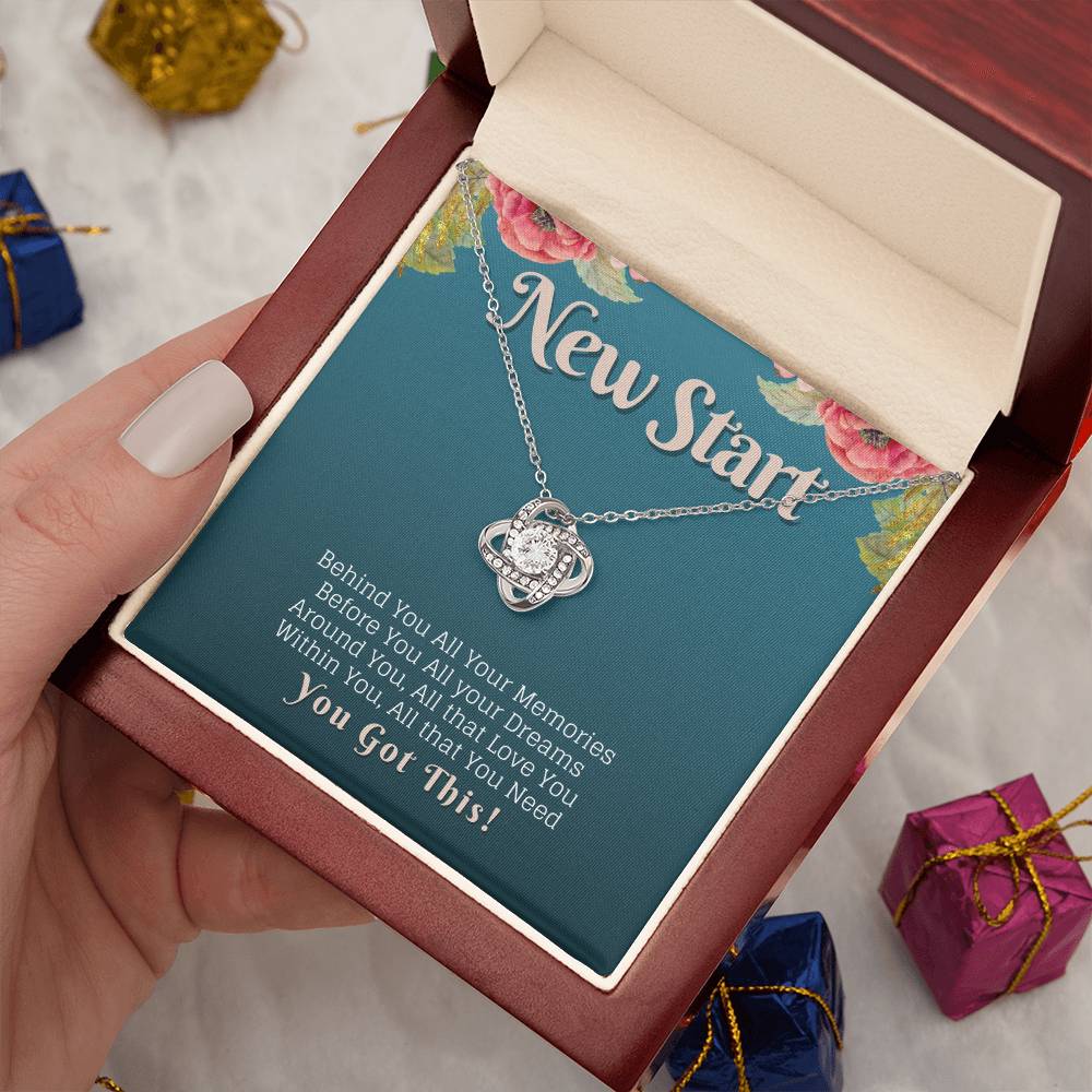 New Start You Got This Strength Knot Neckalce