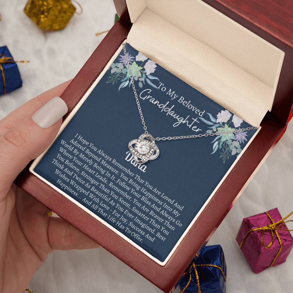 Necklace to My Granddaughter– You are loved beyond measure, always follow your heart - Graduation Day