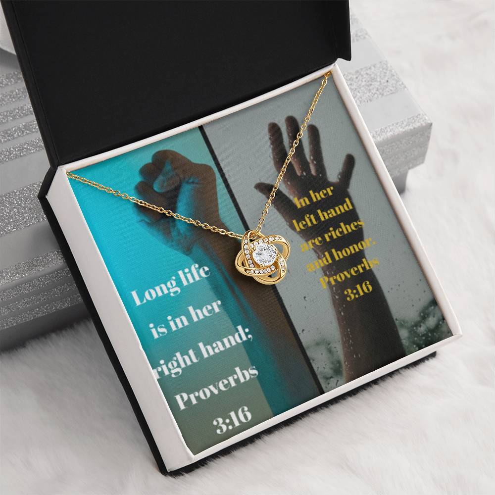 IKE MENS Collage Proverbs Jewelry - Riches of Love and a Long Life Together on Thanksgiving