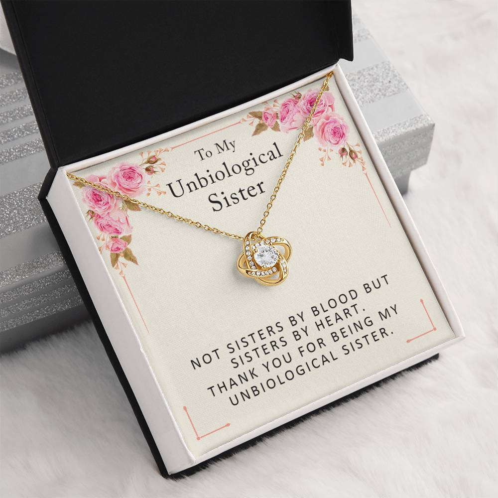 Unbiological Sister Necklace - Birthday Gifts for Best Friend