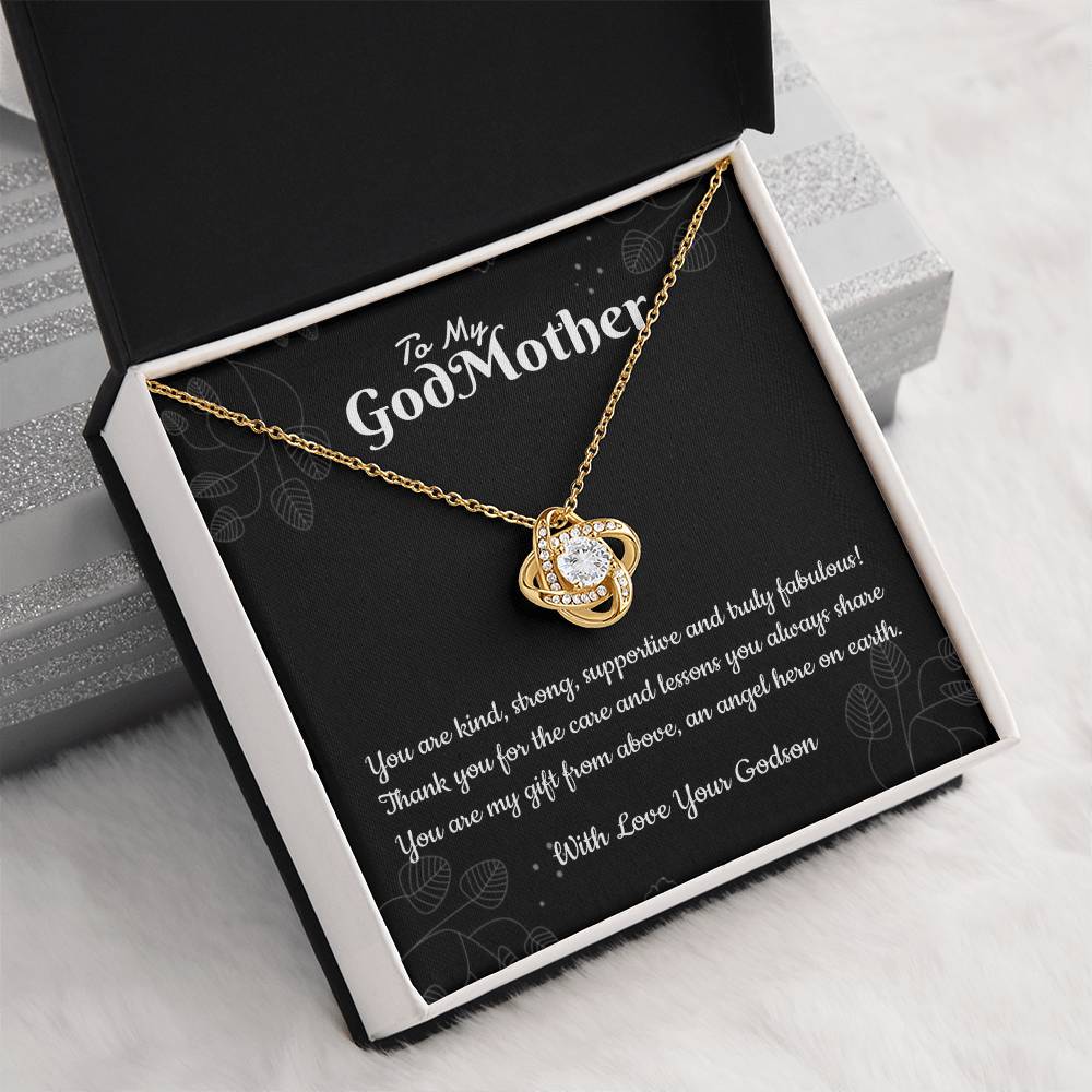 Godmother and Godson Necklace Gift, Birthday Gift, Thank You Gift, Gift from Godson