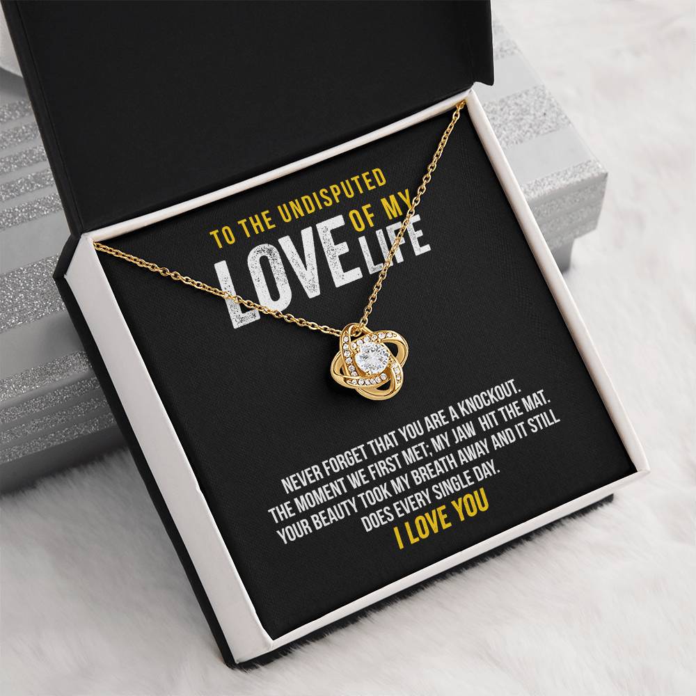 To The Undisputed Love Of My Life - Took My Breath Away - Necklace