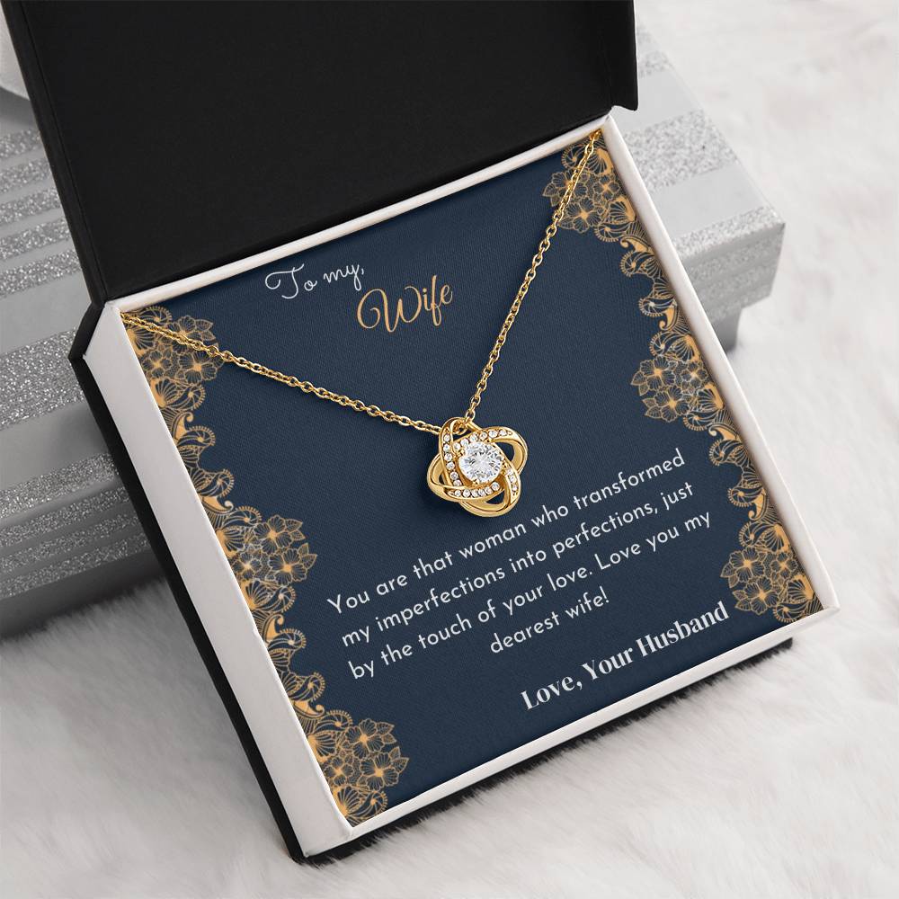 Lovely WIFE Necklace From Your Loving Husband – Transformed by Your Love on Anniversary