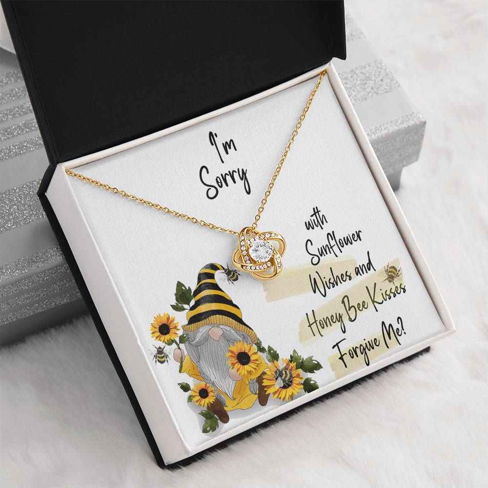 Forgive Me Gift, I'm Sorry Love Knot Necklace