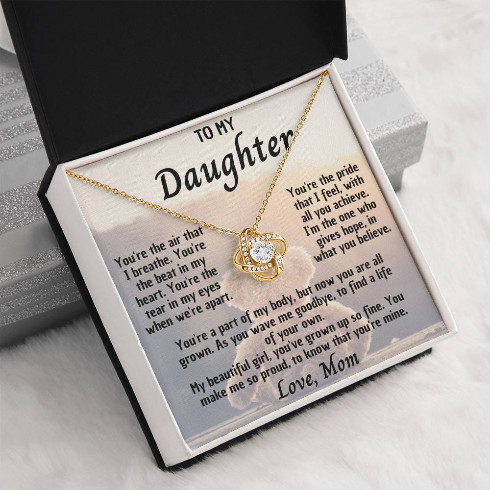 Necklace to My Beautiful Girl – You make me so proud to be your mom - Mother’s Day
