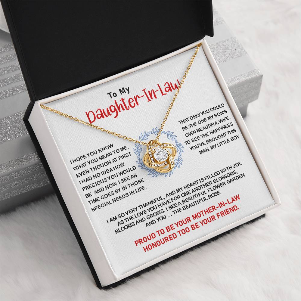 To My Daughter-in-Law | Love Knot Necklaceđź’“