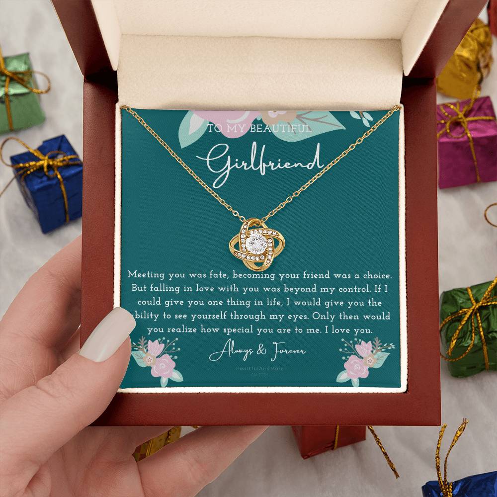 To My Girlfriend Necklace, Necklace for Girlfriend, Birthday Gift for Girlfriend, Valentine Gift for Girlfriend, Girlfriend Gifts