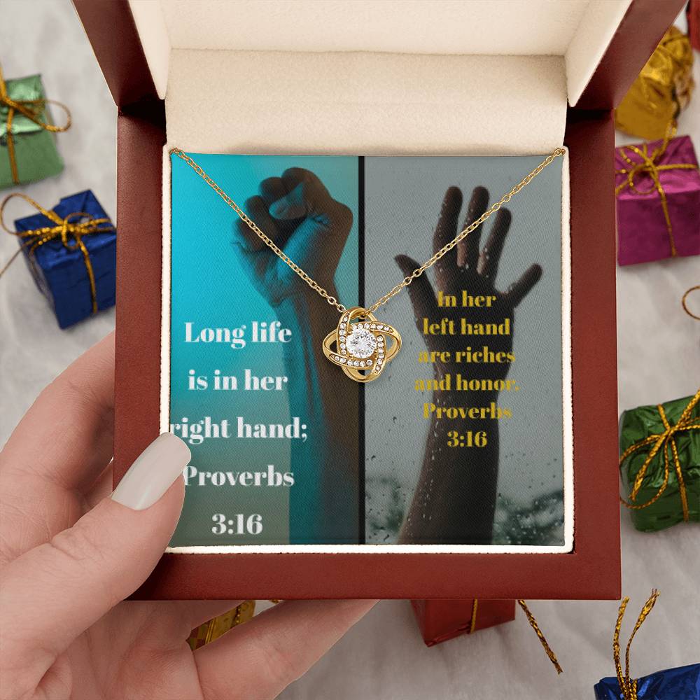 IKE MENS Collage Proverbs Jewelry - Riches of Love and a Long Life Together on Thanksgiving