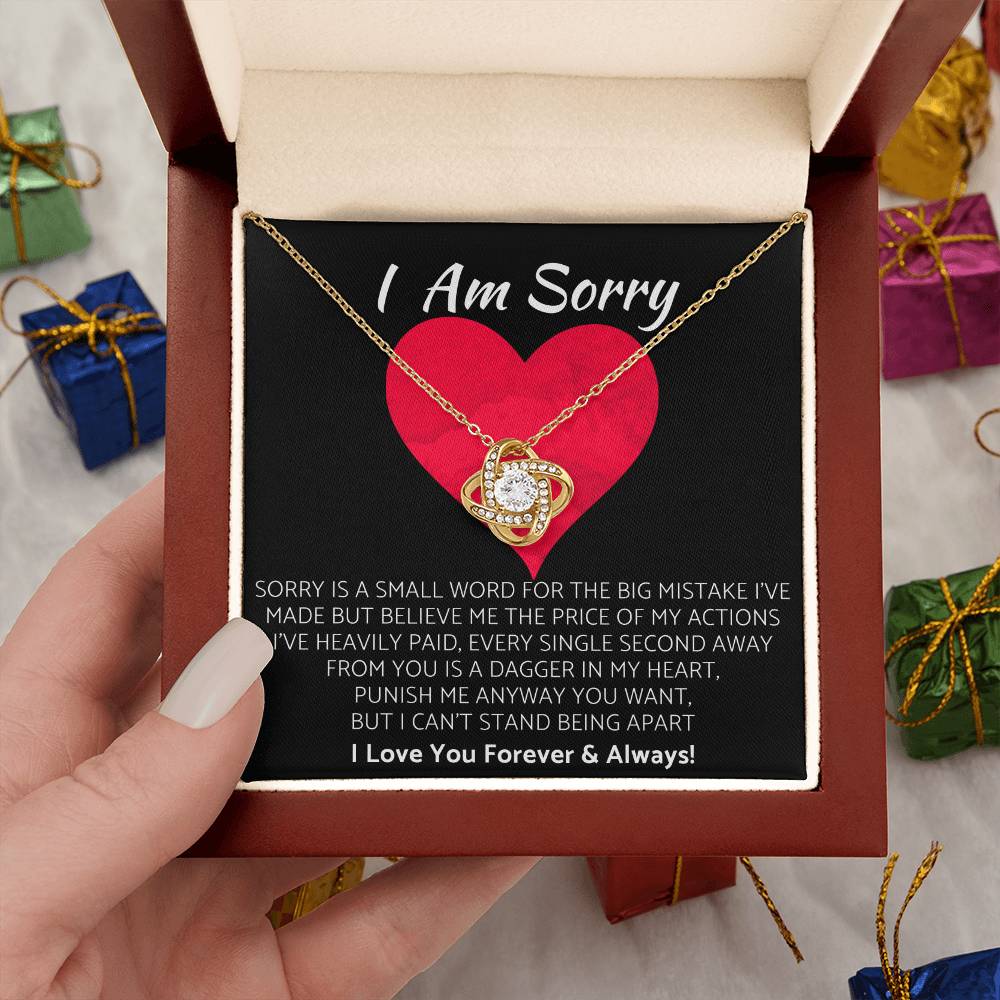 (Premium) Love Knot Necklace | I Am Sorry Gift for Your Love! ❤️
