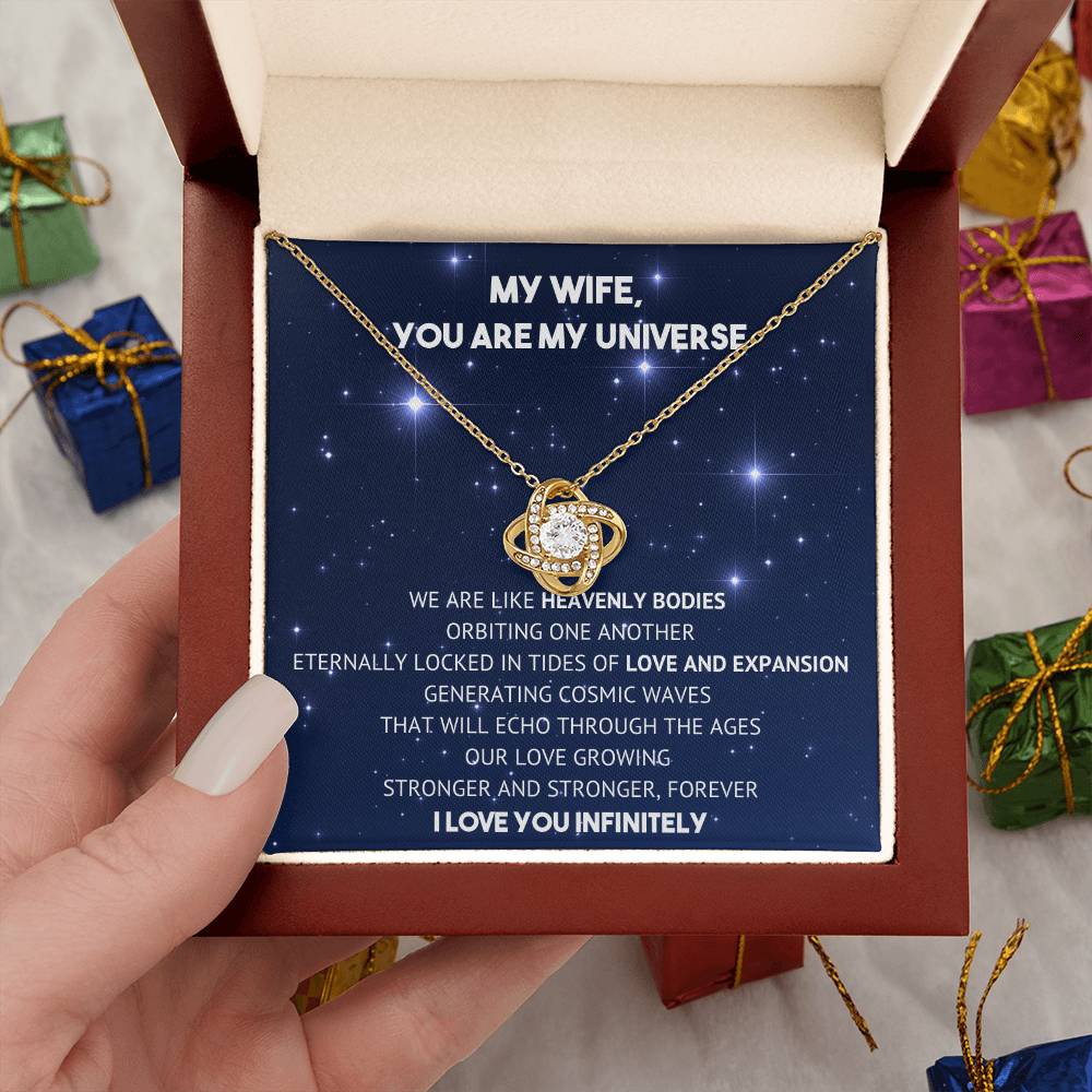 You Are My Universe - Necklace - To My Wife - My Eternal Love on Christmas