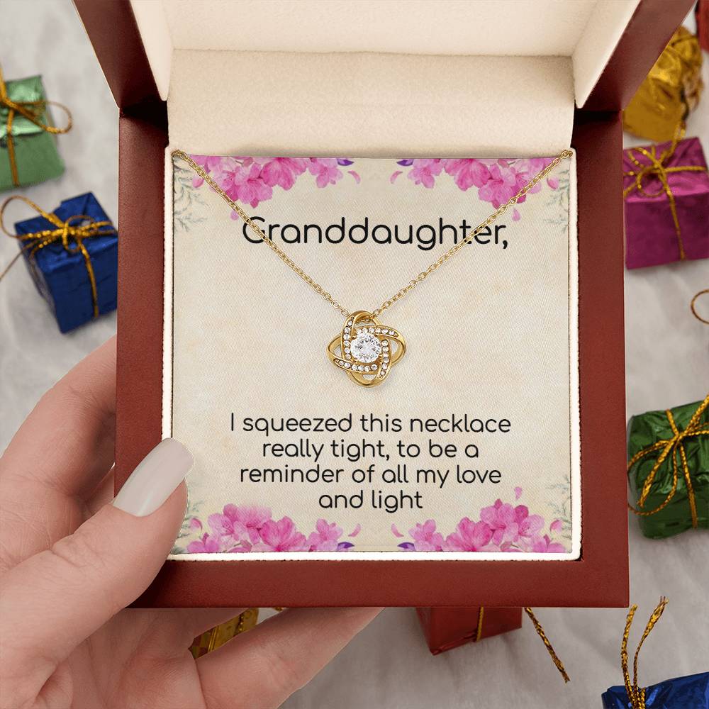 Granddaughter Love and Light Sparkling Necklace