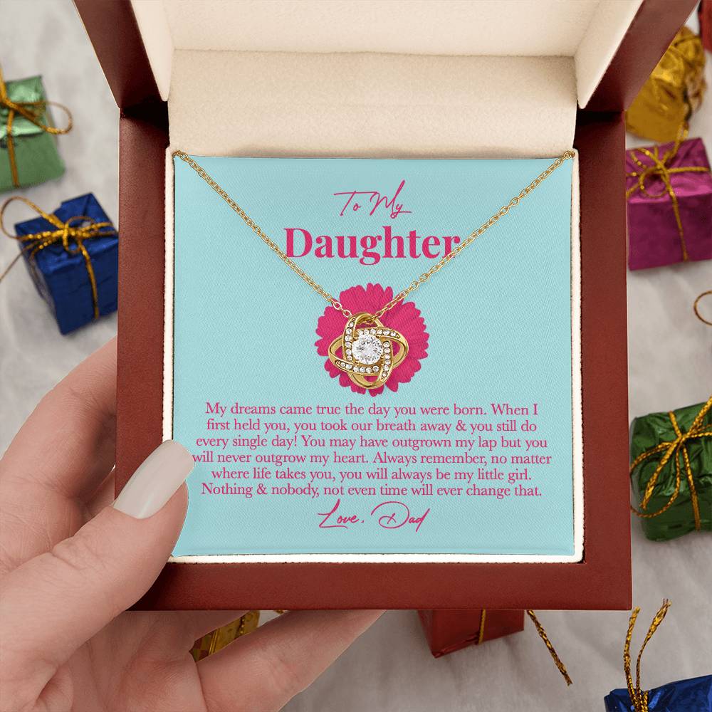 Dad Daughter Necklace - Always Remember, You’re My Little Girl on New Year’s Eve