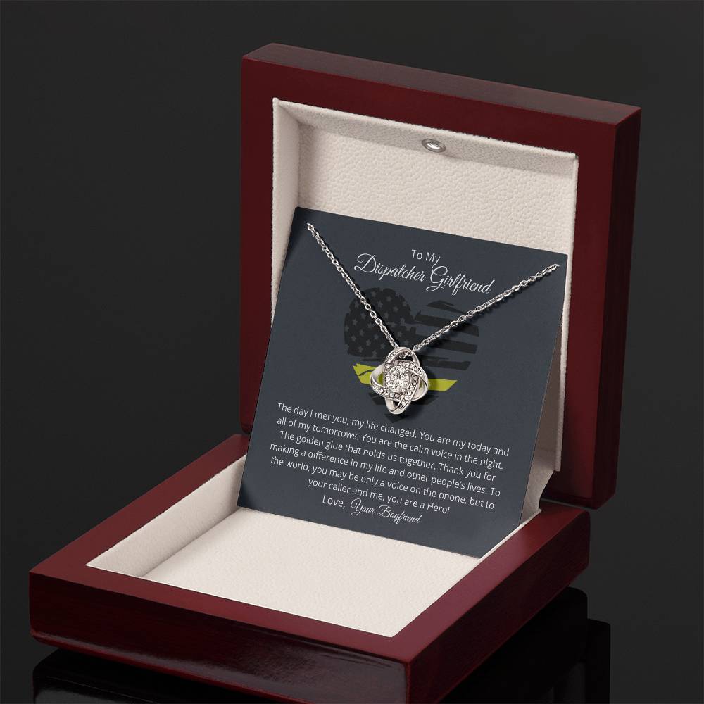 Dispatcher Girlfriend Love Necklace – Thank you for changing my life with your love - Wedding Anniversary