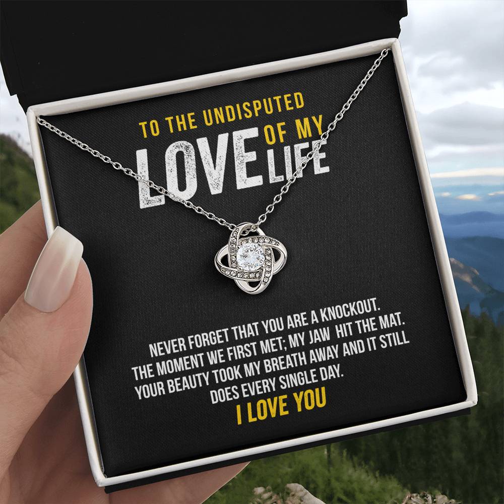 To The Undisputed Love Of My Life - Took My Breath Away - Necklace