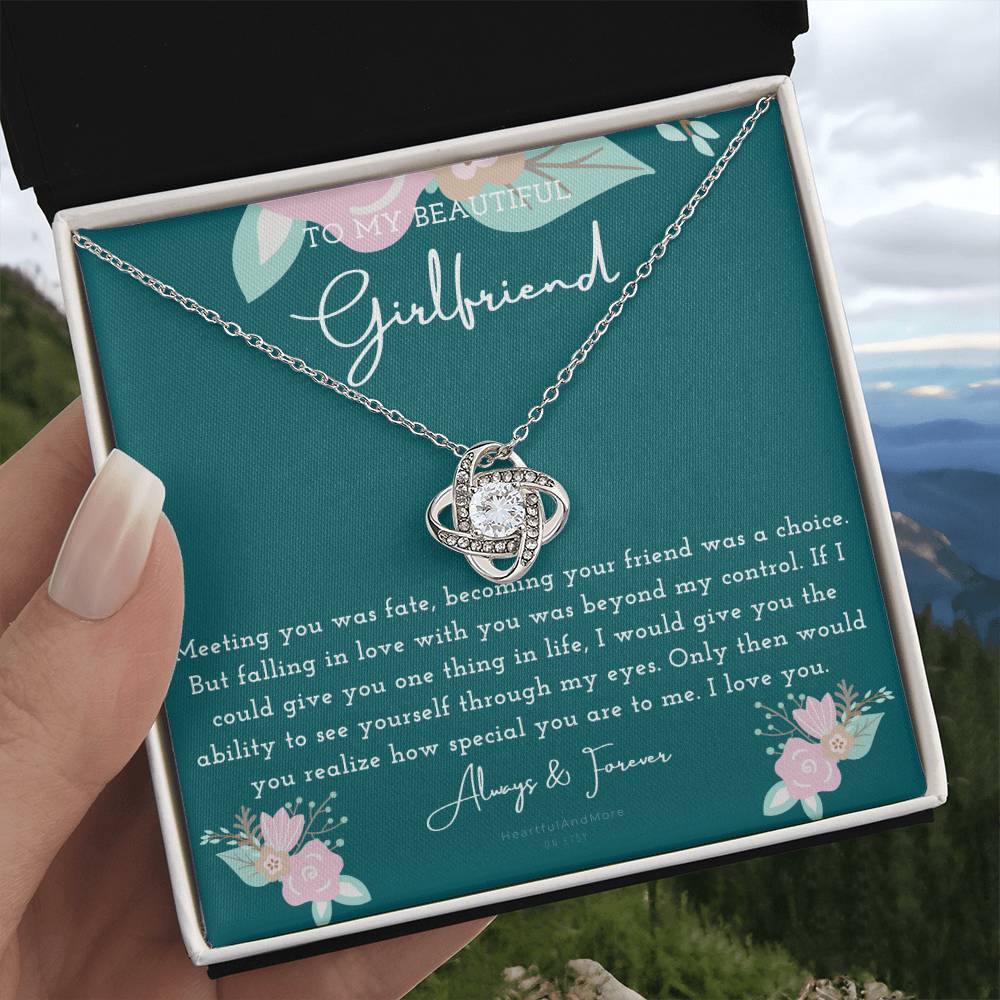 To My Girlfriend Necklace, Necklace for Girlfriend, Birthday Gift for Girlfriend, Valentine Gift for Girlfriend, Girlfriend Gifts