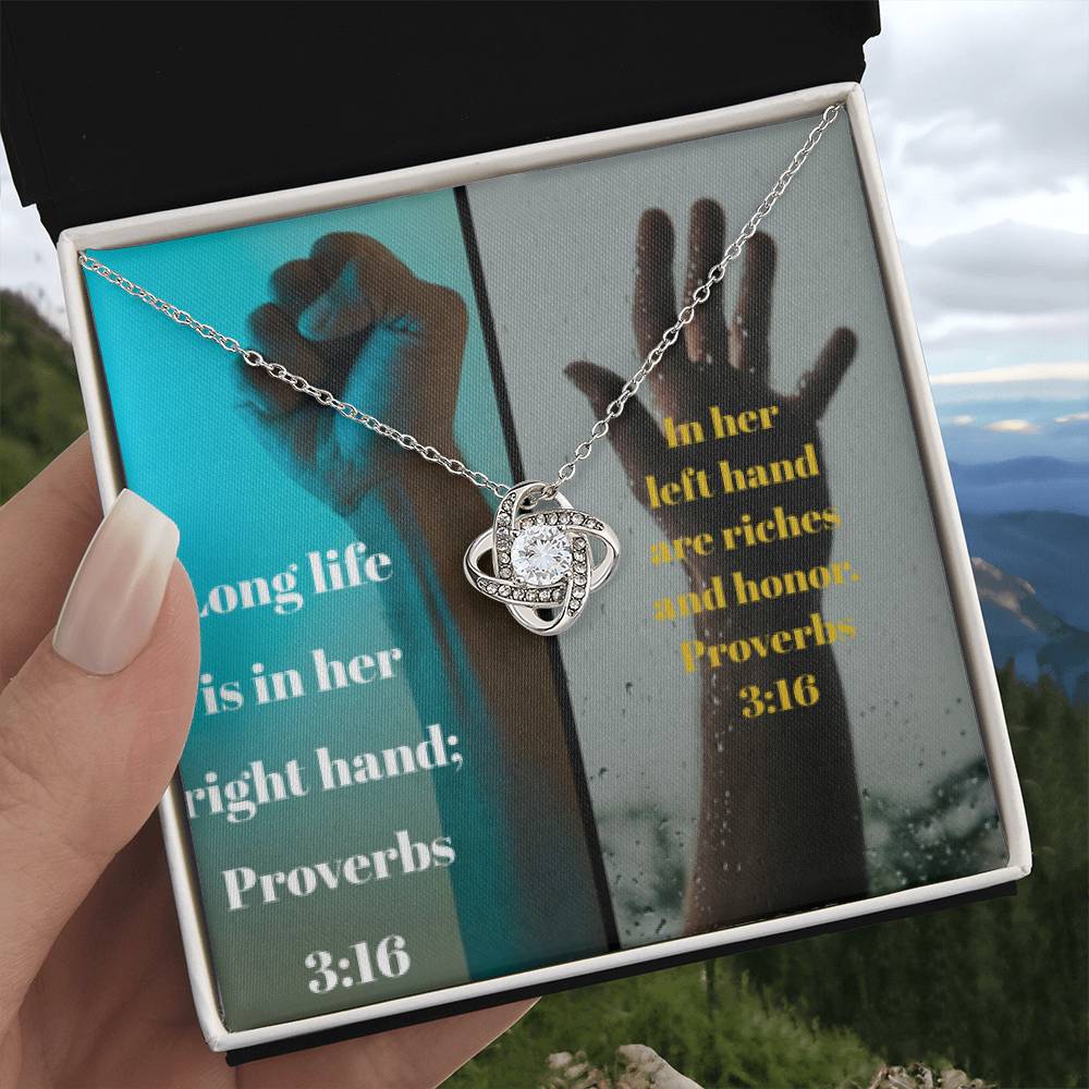 IKE MENS Collage Proverbs Jewelry - Riches of Love and a Long Life Together on Thanksgiving