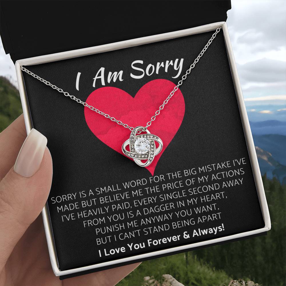 (Premium) Love Knot Necklace | I Am Sorry Gift for Your Love! ❤️