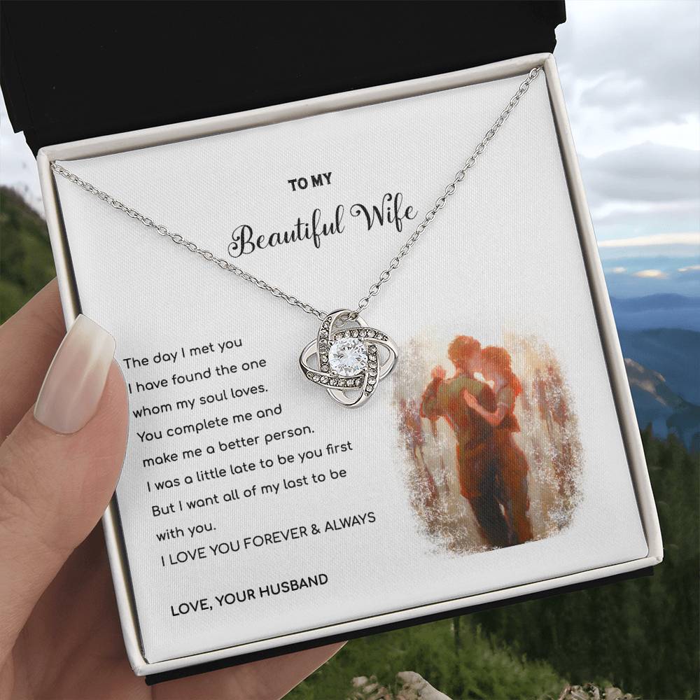 YOU ARE MY LAST - Love Knot Necklace