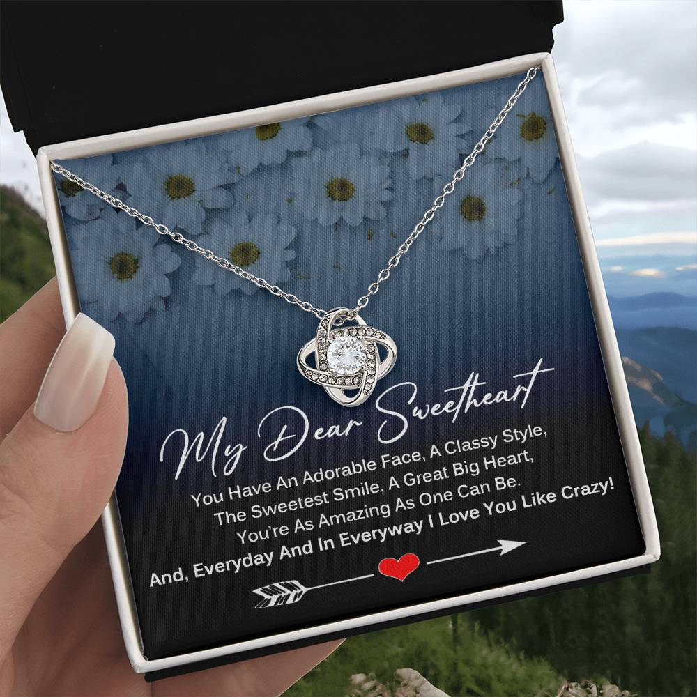 My Dear SweetHeart Necklace - I Love You Like Crazy