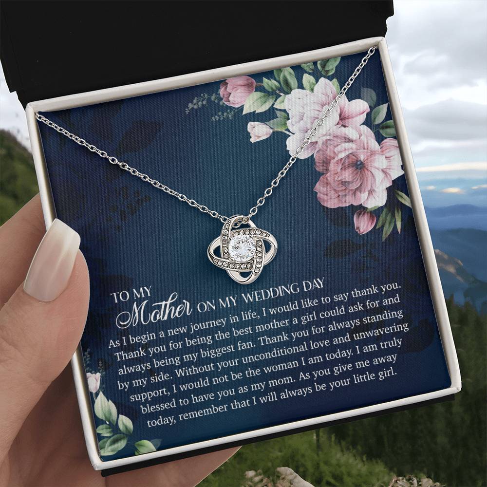 To My Mother On My Wedding Day - Love Knot Necklace