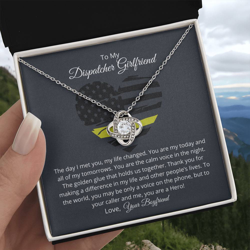 Dispatcher Girlfriend Love Necklace – Thank you for changing my life with your love - Wedding Anniversary
