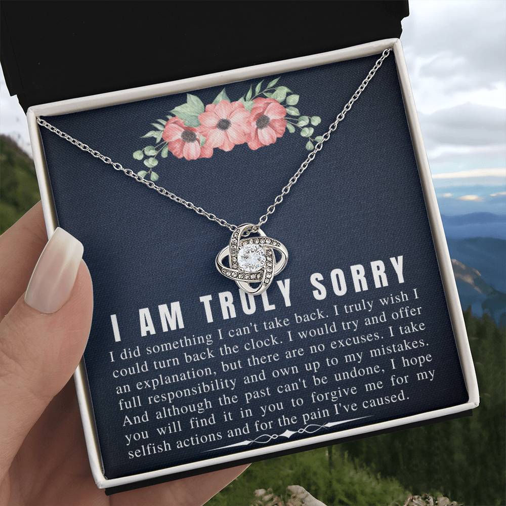 I'm Sorry Gift Apology Gift Necklace for Her, Please Forgive Me Gift Wife, Girlfriend, Friend, Forgiveness, Forgive Necklace