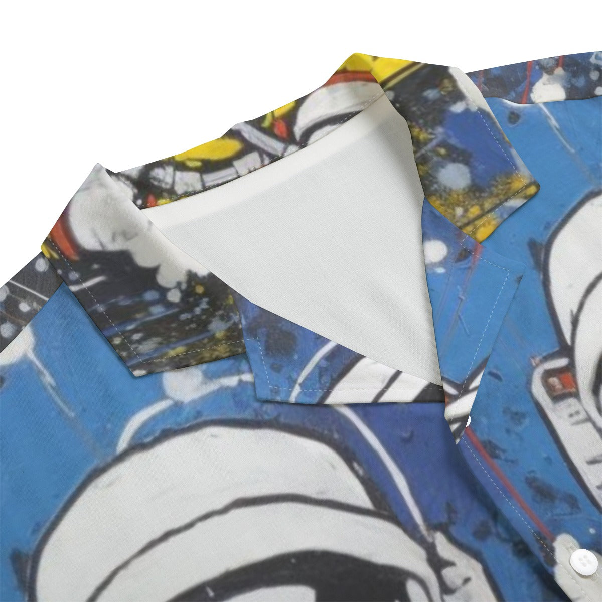 Galaxy Astronaut Hawaiian Shirt All-Over Print Men's Hawaiian Rayon Shirt