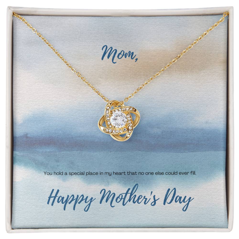 "You Hold a Special Place" - Mother's Day Love Knot Necklace - A Special In My Heart  For Mom