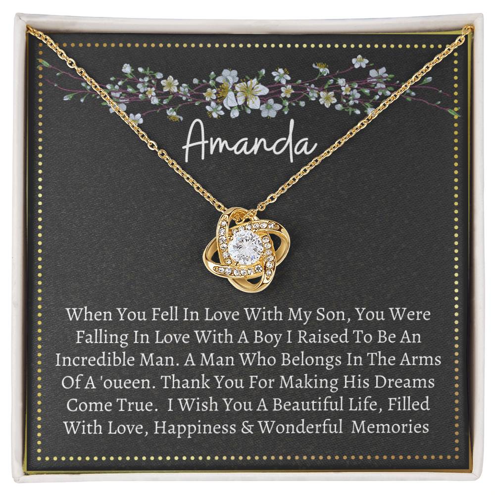 Gift for Son's Girlfriend – Thank you for making his dreams come true on the  Anniversary