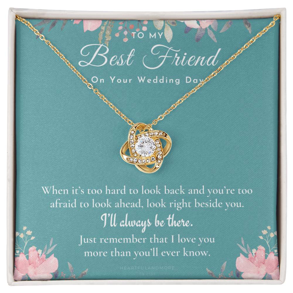 Best Friend Gift on Her Wedding Day, Best Friend to Bride Necklace, Best Friend Gift to Bride, Bride Gift From Maid of Honor, to My Best Friend