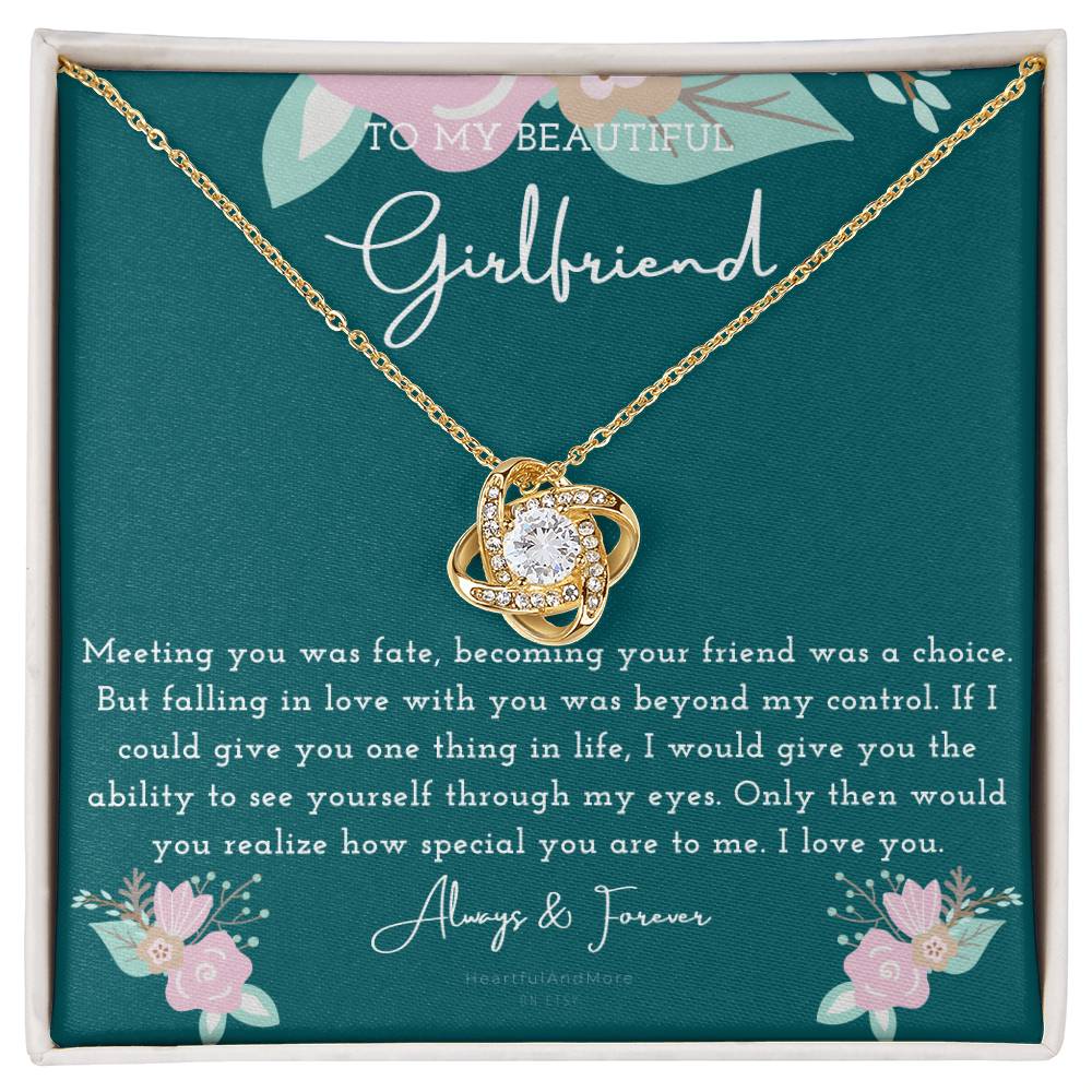 To My Girlfriend Necklace, Necklace for Girlfriend, Birthday Gift for Girlfriend, Valentine Gift for Girlfriend, Girlfriend Gifts
